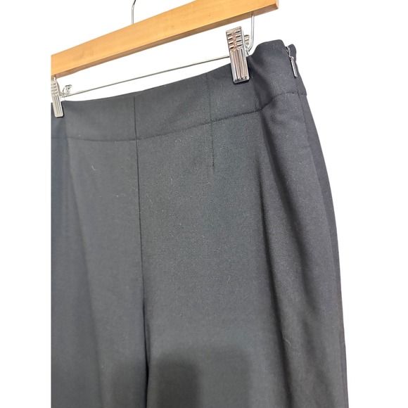 Tailored by Rebecca Taylor Black‎ clean suit Cropped Wide Leg Pant 10 $295 - Picture 2 of 6